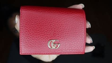 gucci leather card case review|Gucci wallet with coin pouch.